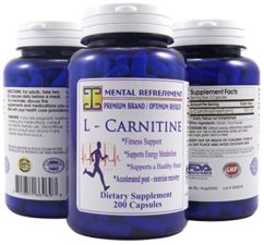 Mental Refreshment: L – Carnitine 1000mg, 180 capsules (1 Bottle) 96