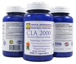 Mental Refreshment: CLA (Conjugated Linoleic Acid) – 2000mg, 180 Capsules 156
