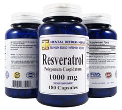 Mental Refreshment: Resveratrol – Polygonum Cuspidatum 1000mg 180 Capsules 54