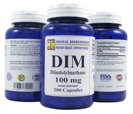 Mental Refreshment: DIM 100mg, 200 Capsules – (Diindolylmethane) (1 Bottle) 42