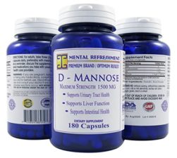 Mental Refreshment: D-Mannose – 1500mg, 180 Capsules #1 Best for Urinary Tract Health (1 Bottle) 102